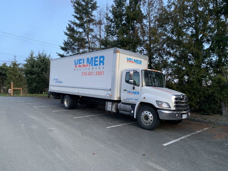 velmer deliveries truck